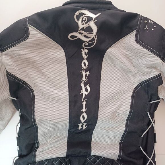 Scorpion Exo Jacket Womens XL Get Stung Water Resistant Motorcycle Armor Style - Picture 15 of 15